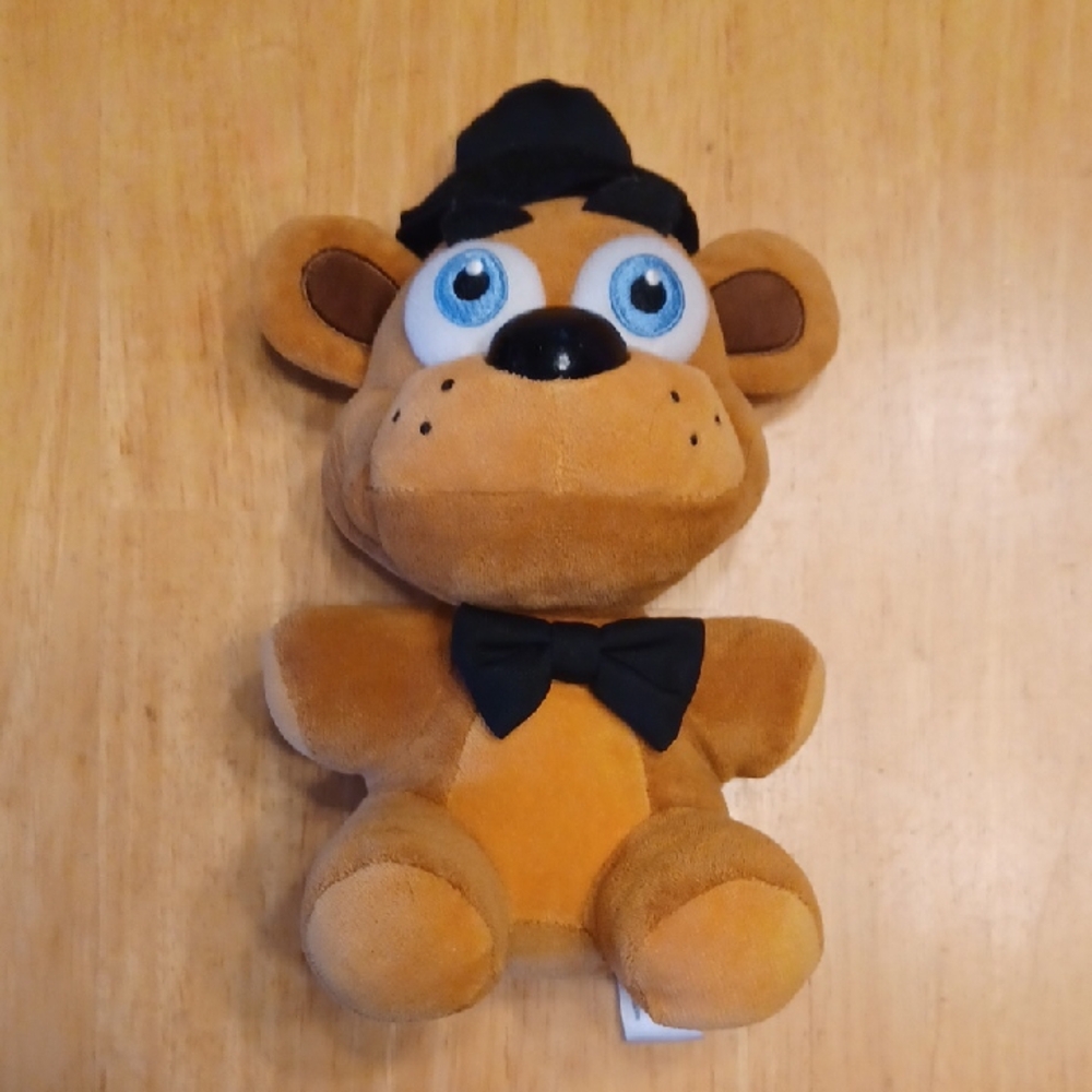 Five Nights at Freddy's Freddy Fazbear Plush Bear Brown Black 8in, 2016